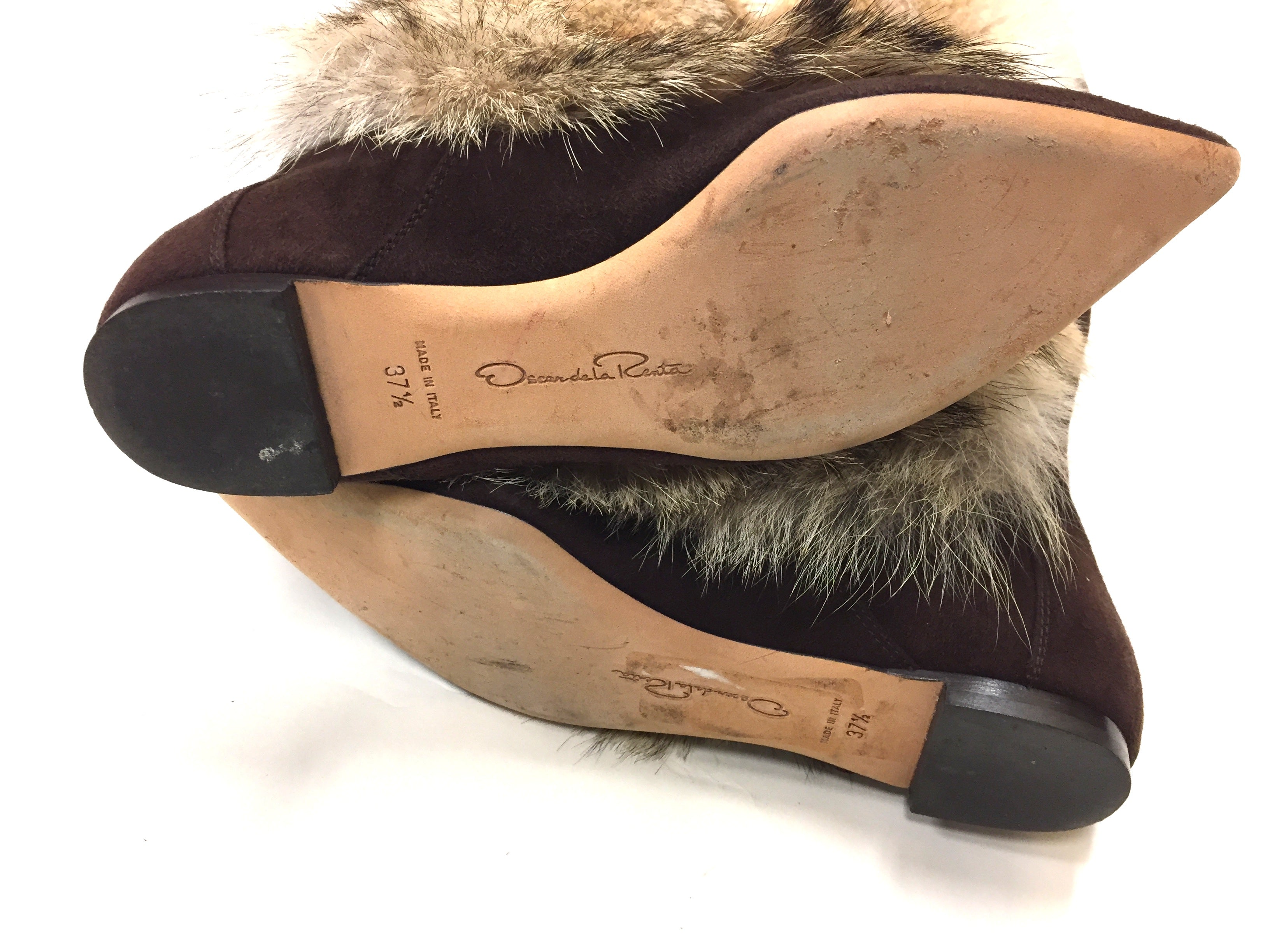 oscar de la renta fur boots