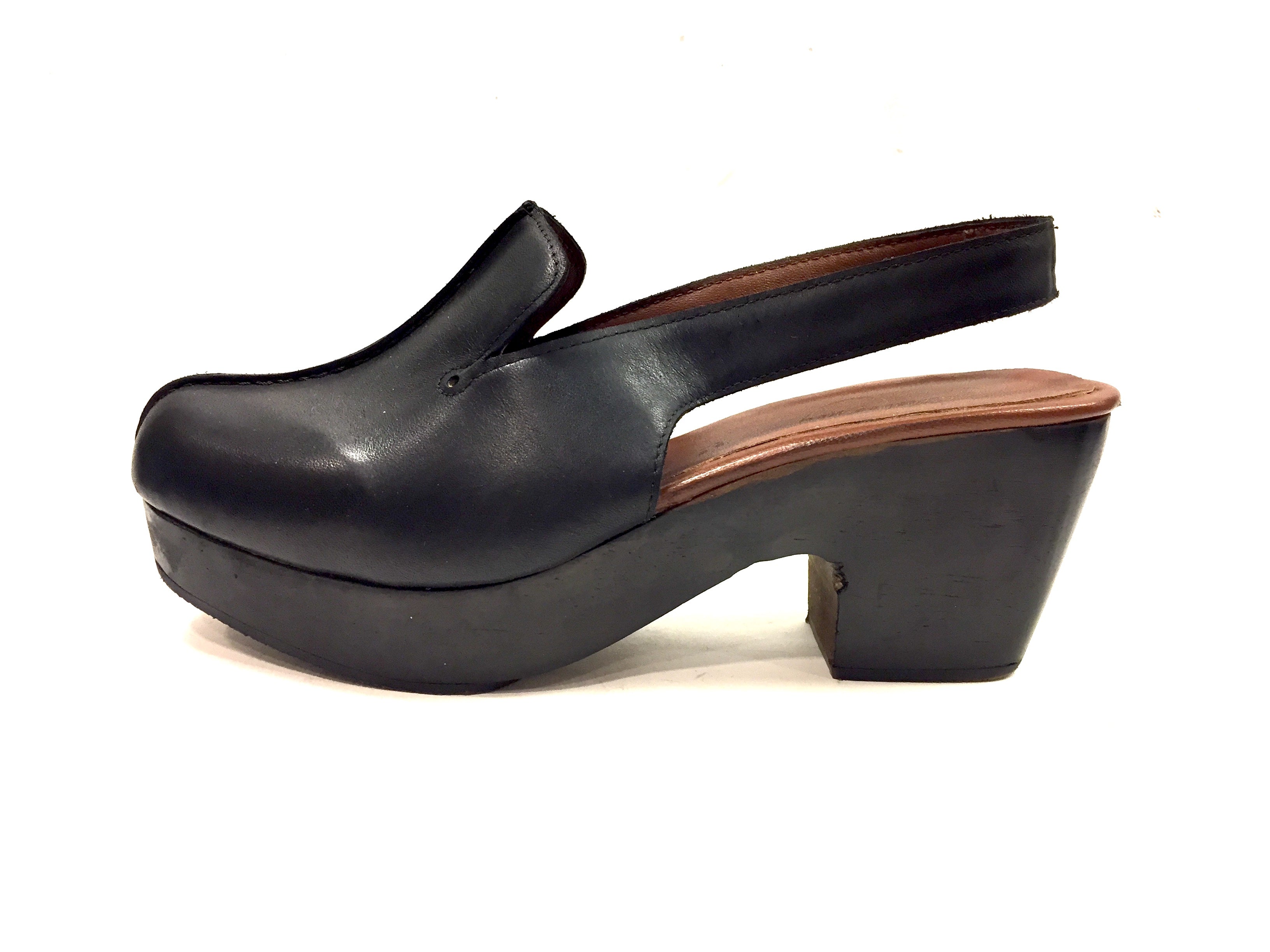 slingback clog heels