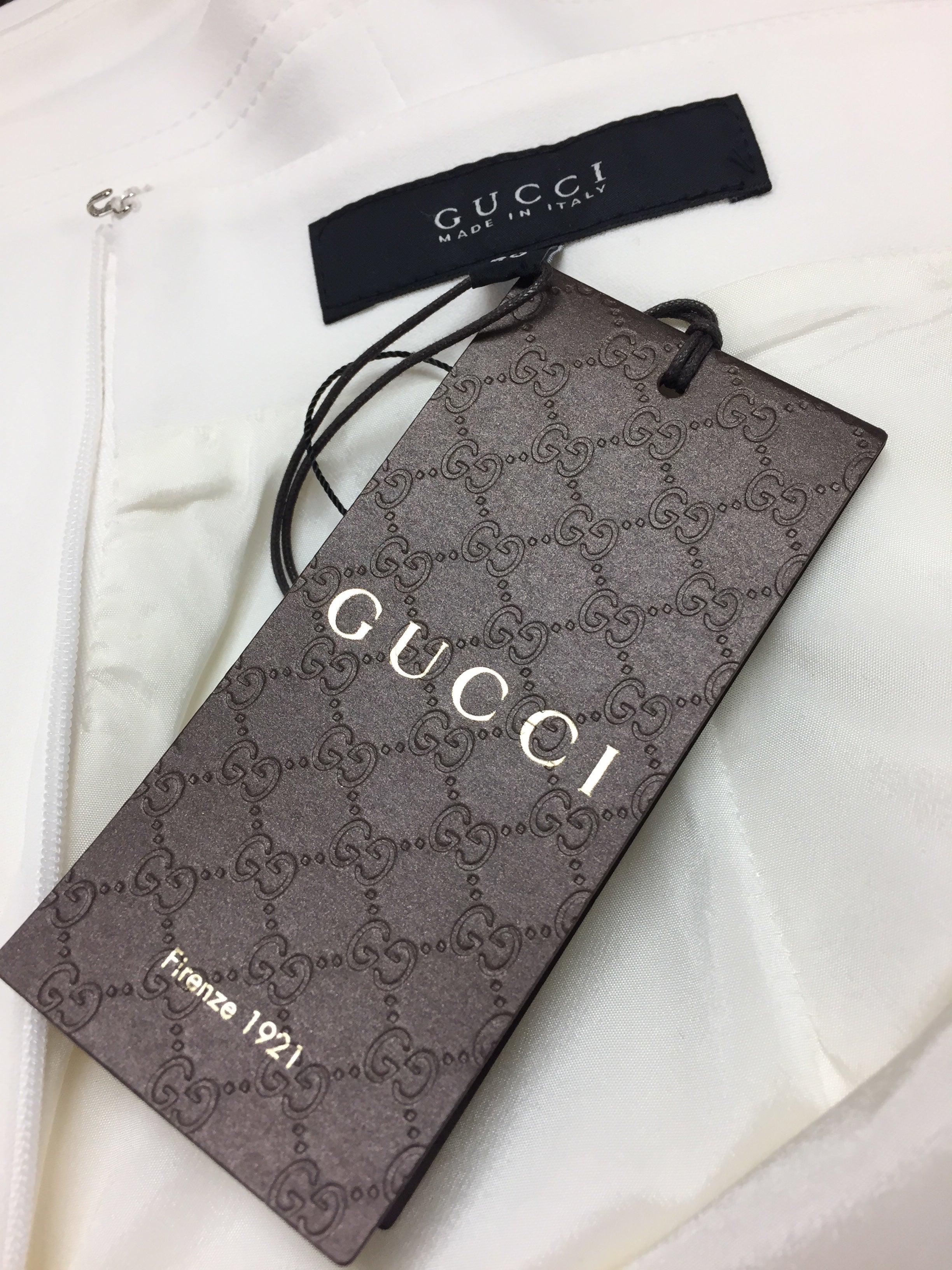 GUCCI New with Tags White Acetate-Blend 