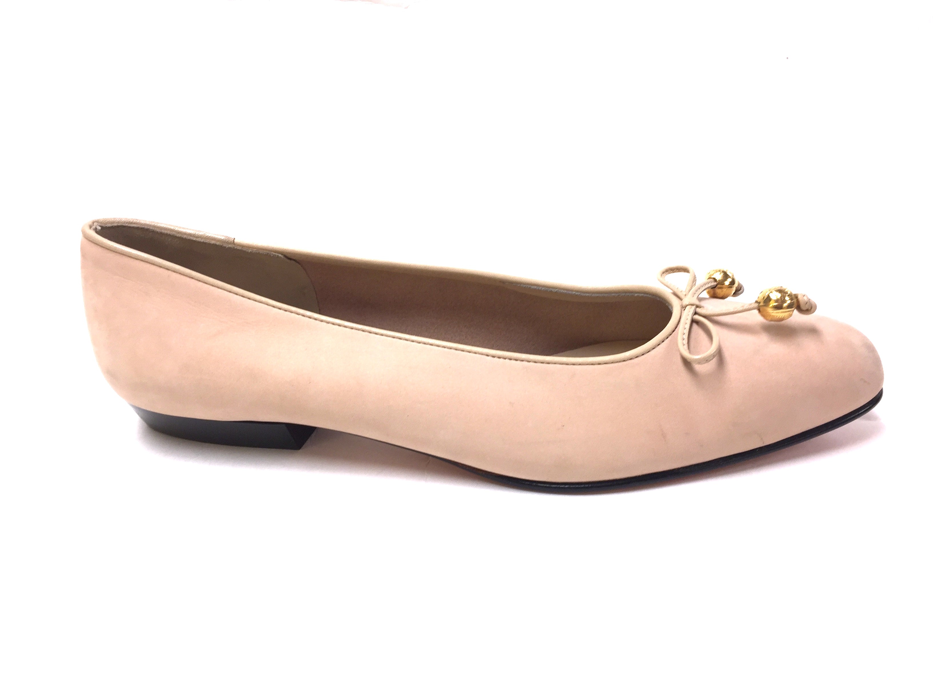 blush colored flat shoes