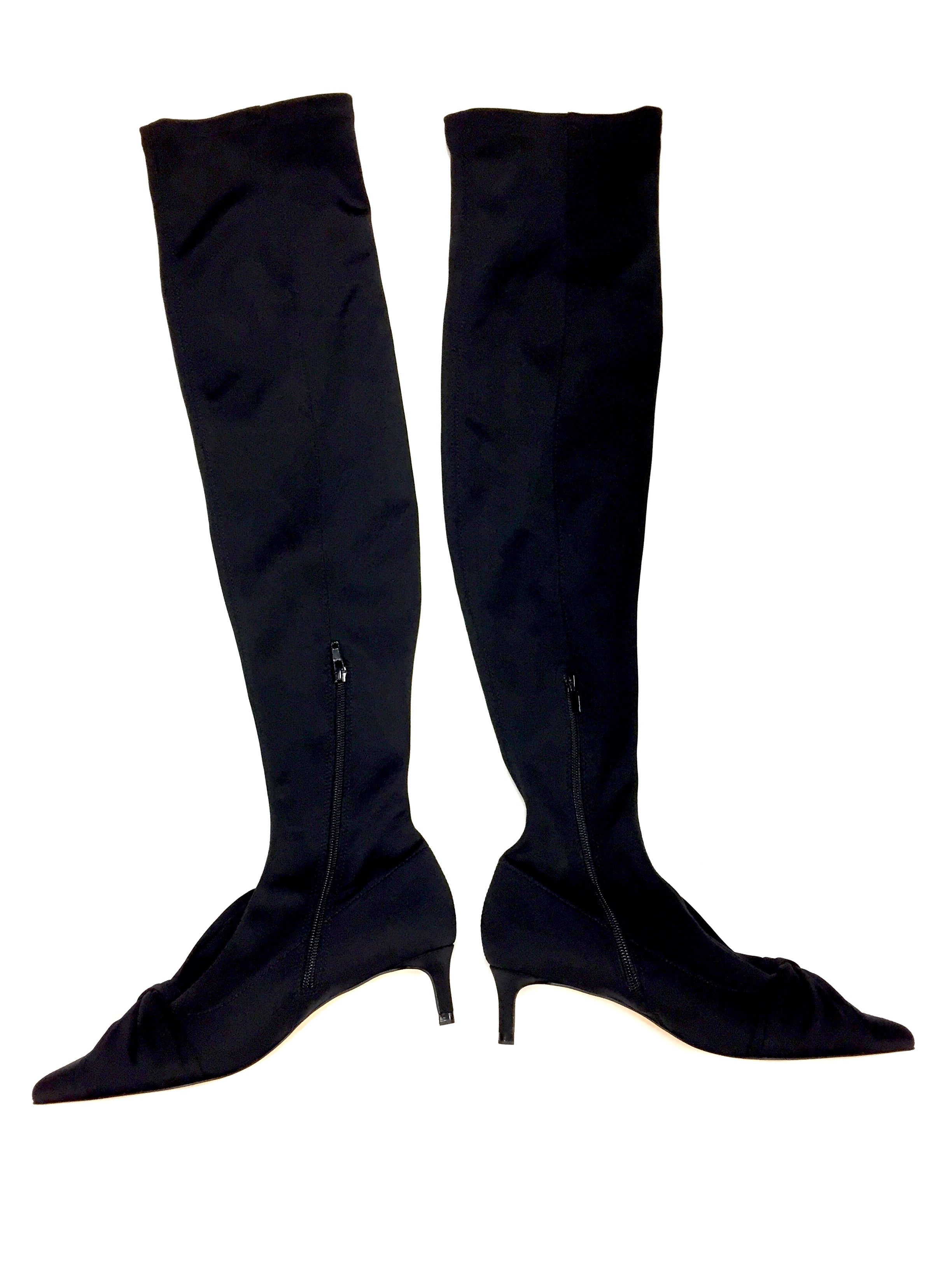 zara black over the knee boots