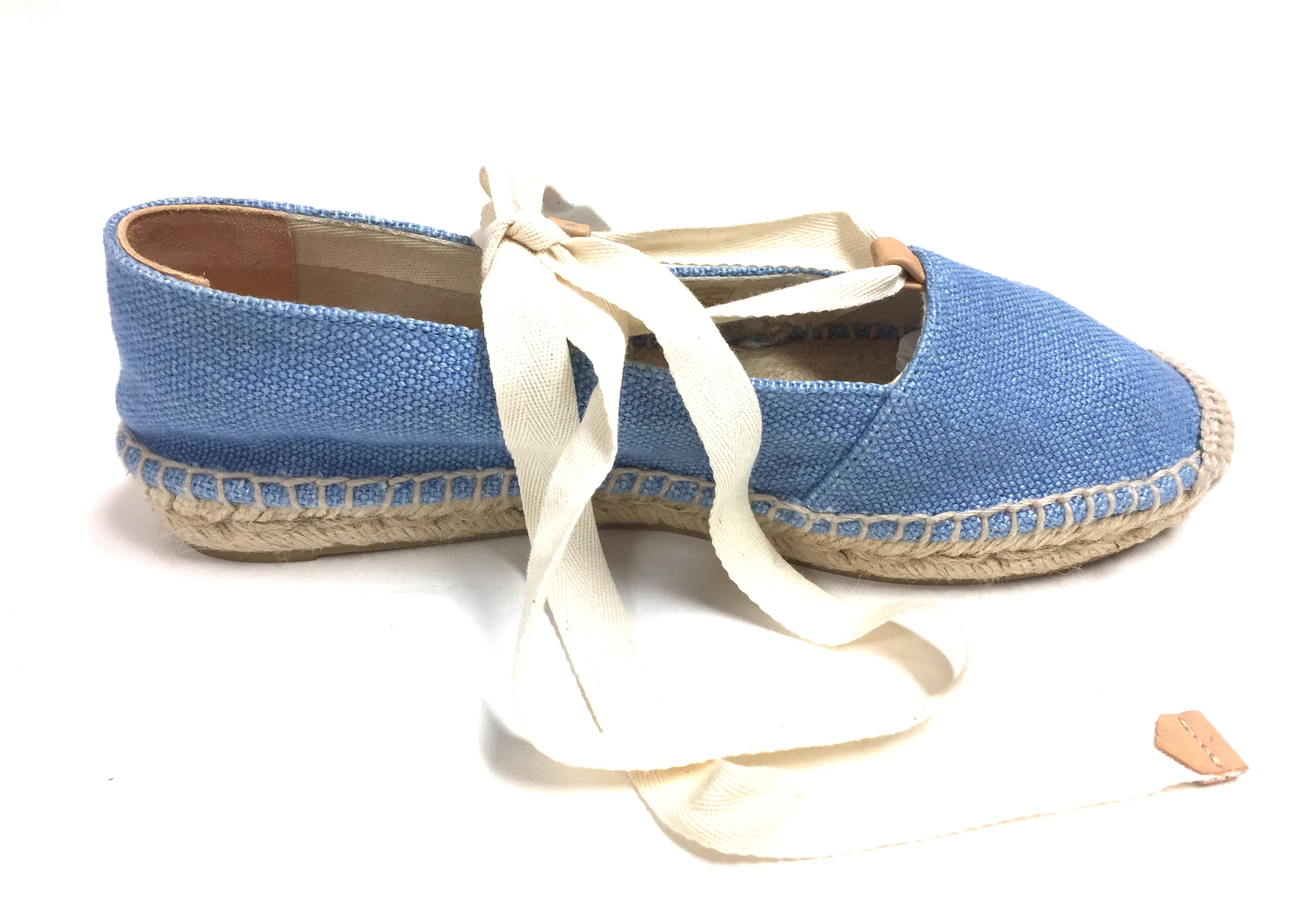 espadrilles with ribbon ties