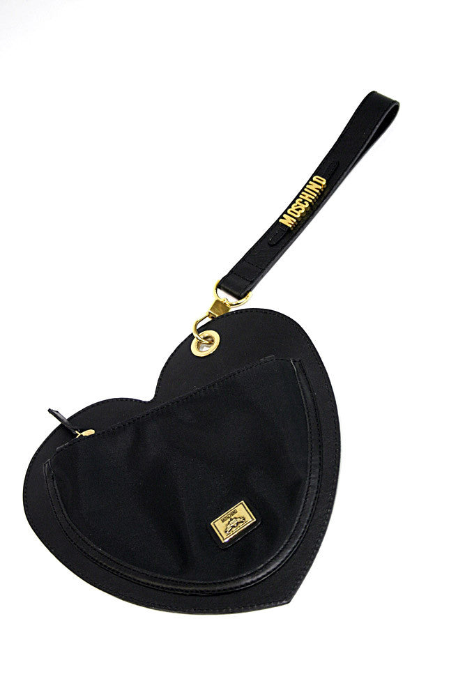 moschino heart wristlet