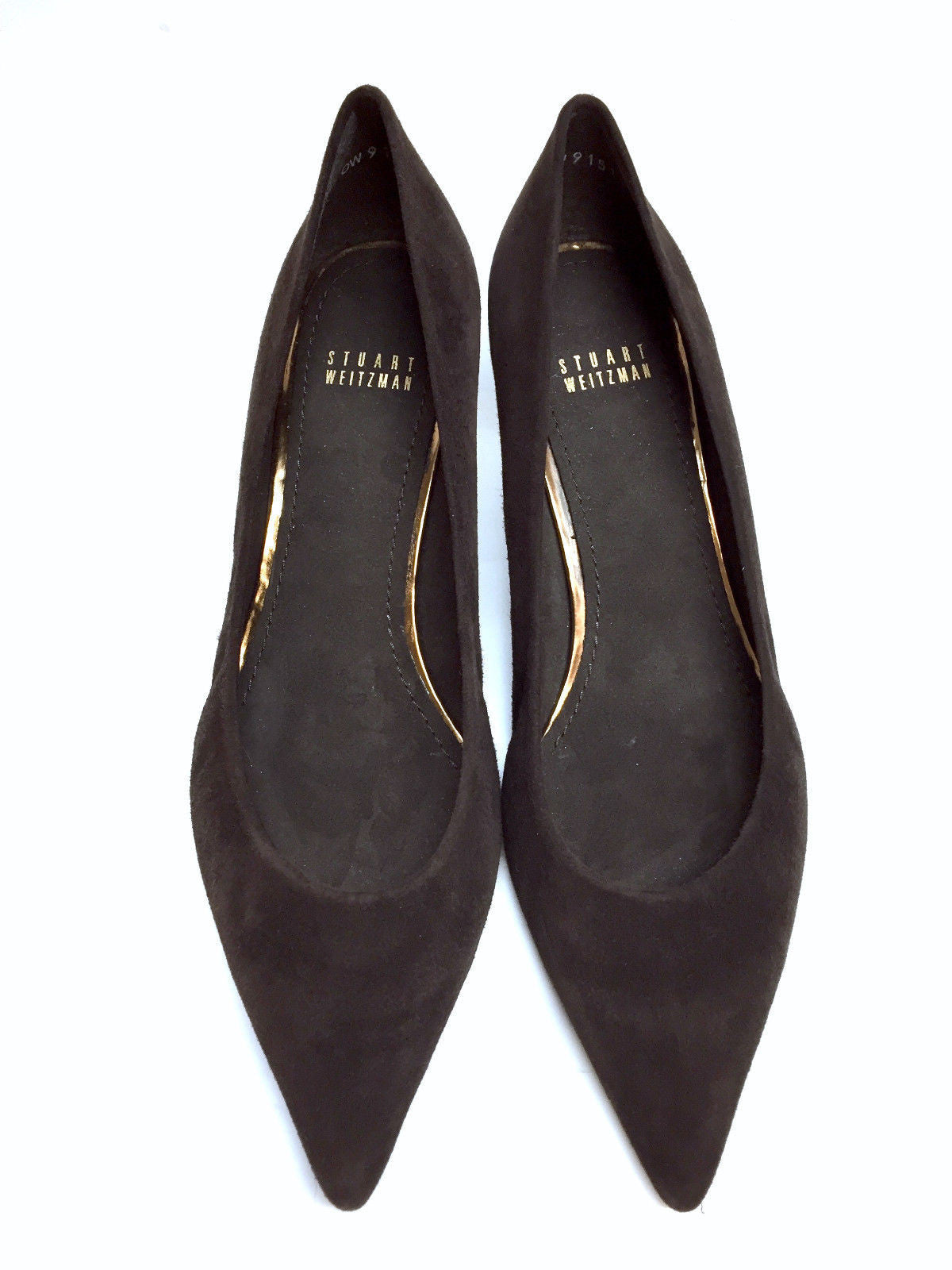 STUART WEITZMAN Brown Suede Pointed-Toe 