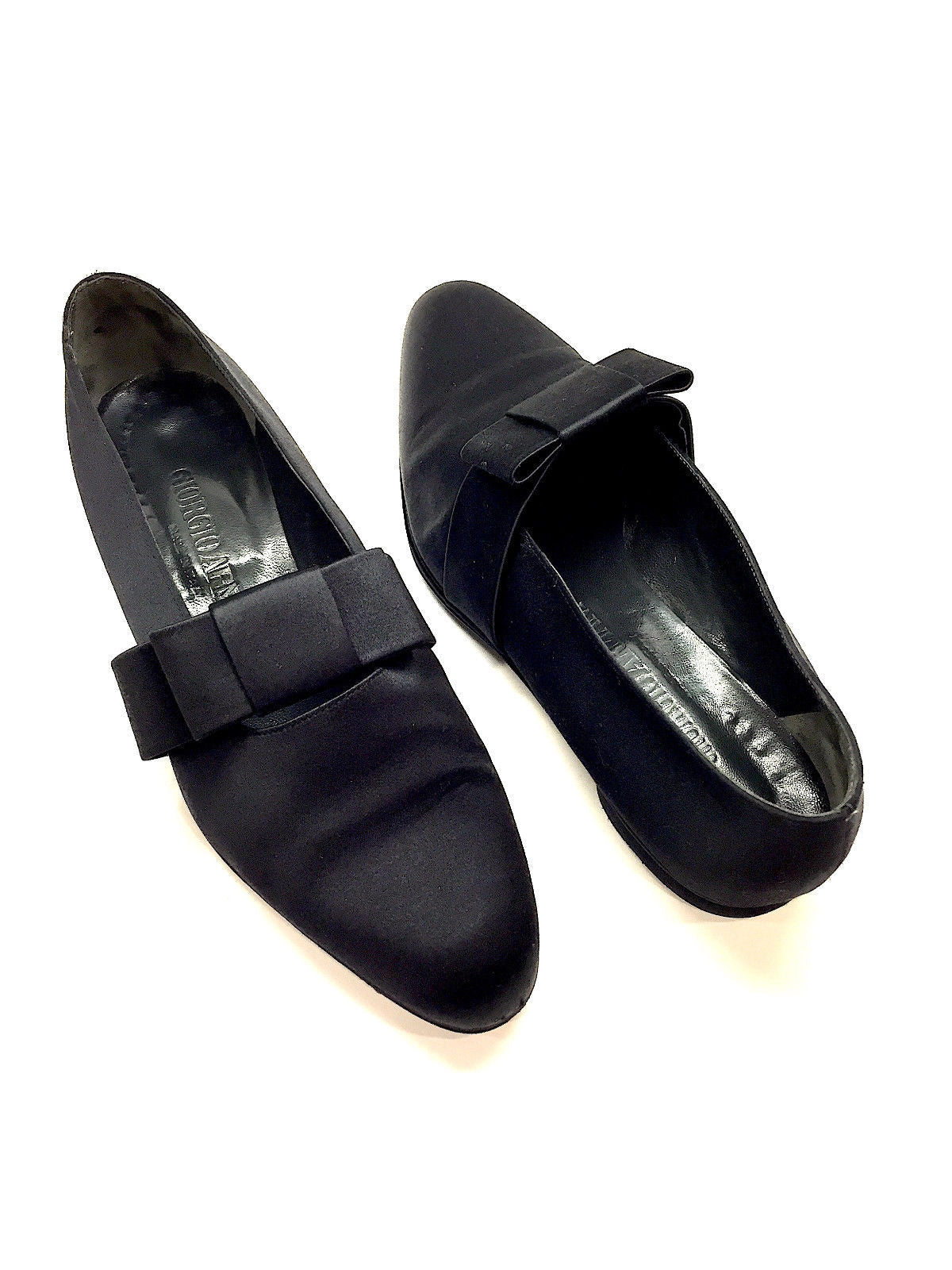 giorgio armani black shoes