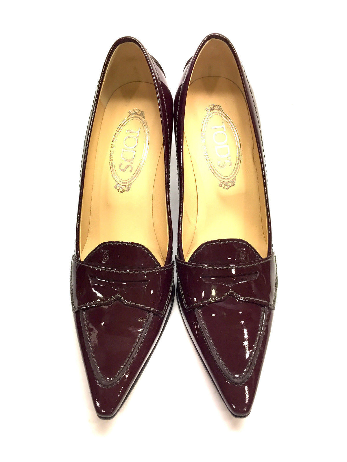 TOD'S Cordovan Patent Leather Pointed 