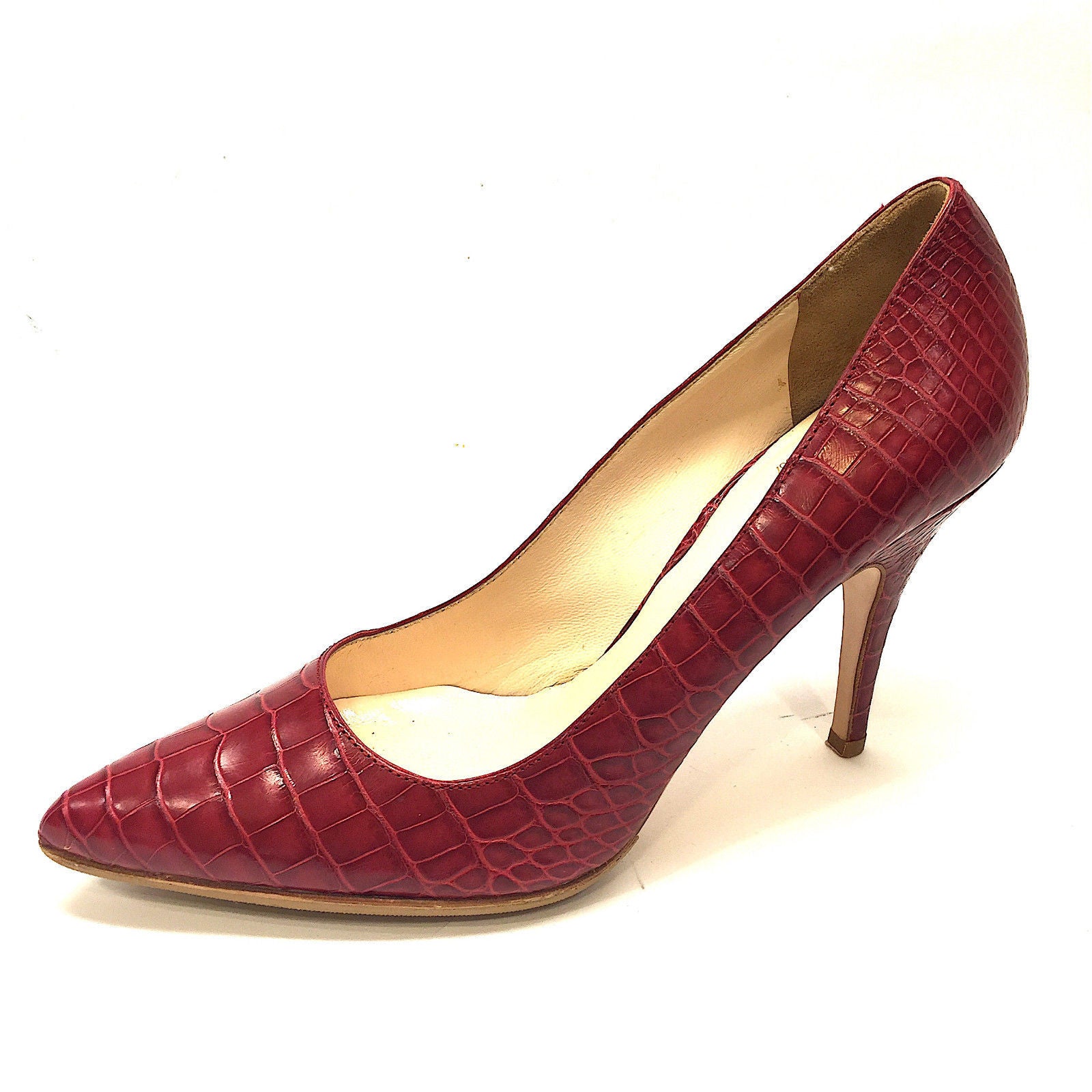 PRADA for Neiman Marcus Cherry-Red Croc 