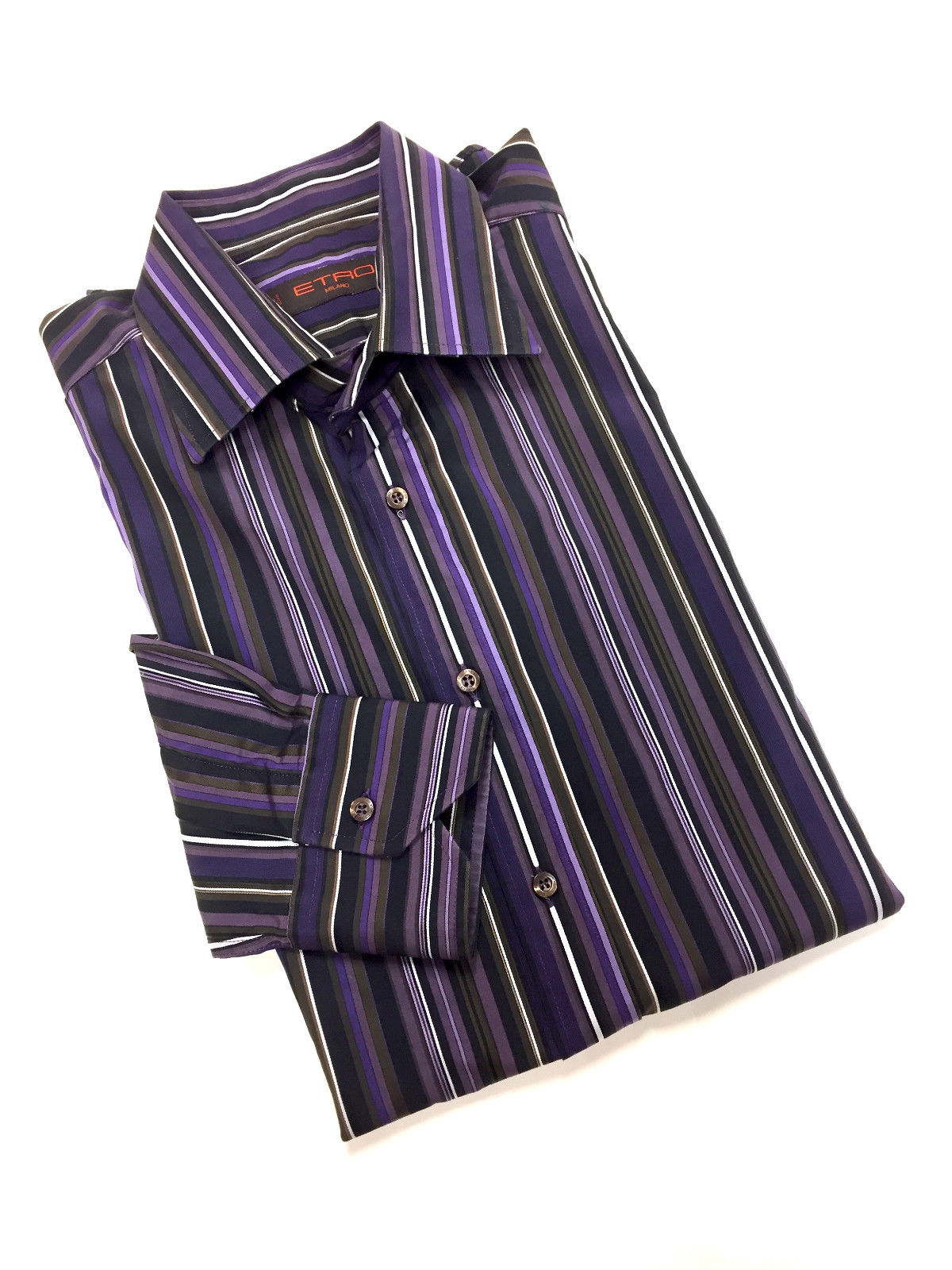 purple striped dress shirt