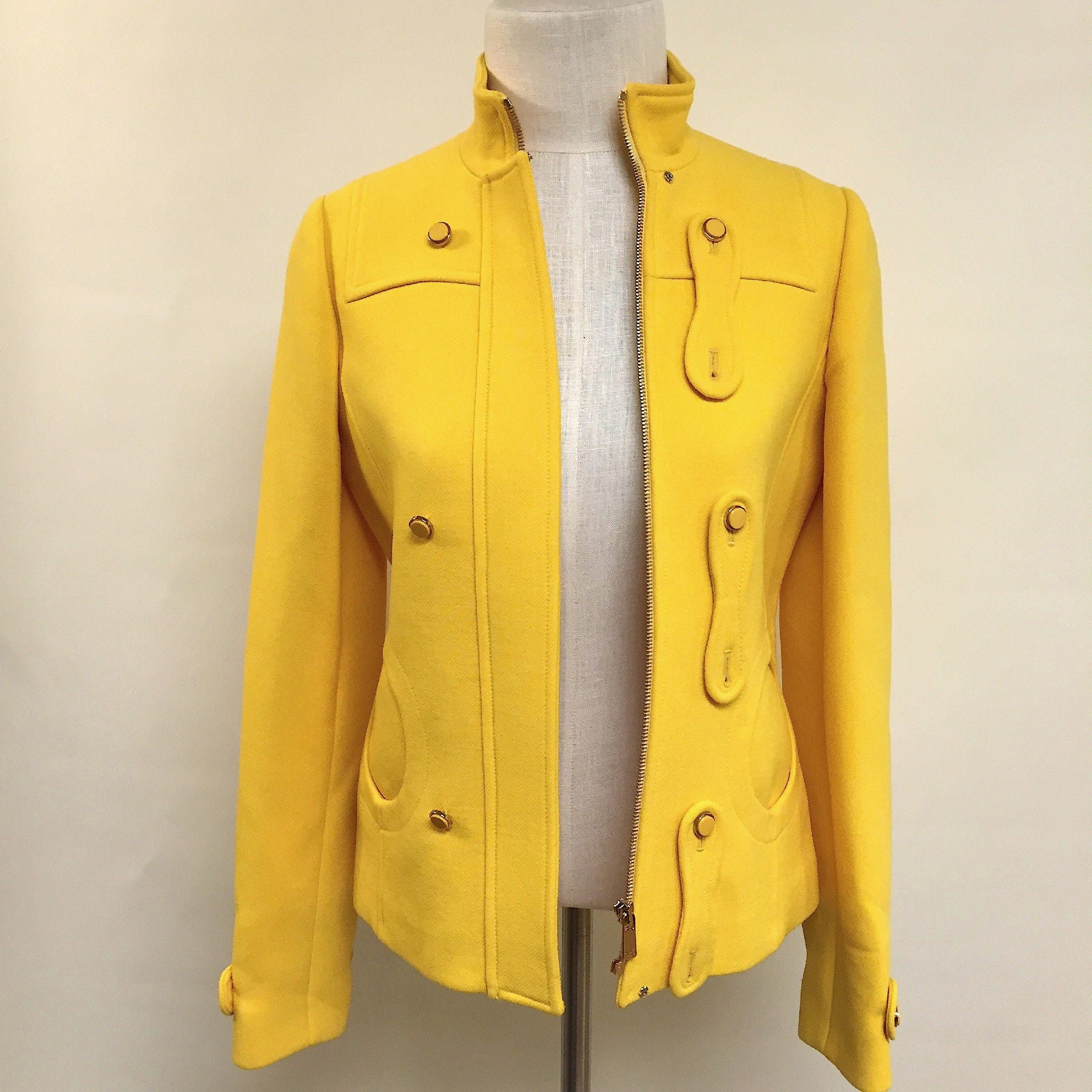 michael kors stand collar jacket