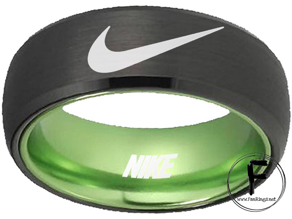 Nike Ring Matte Black Band #nike #nikeair – Custom Fan Rings