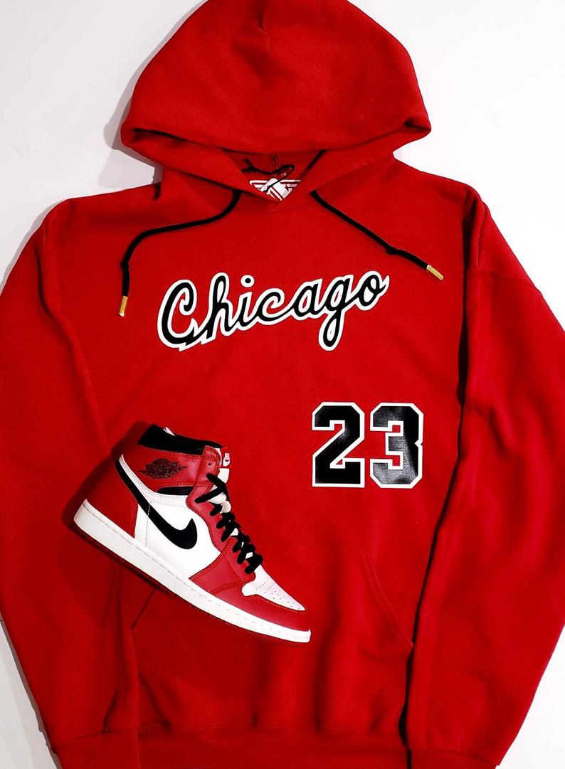 jordan hoodie red and white