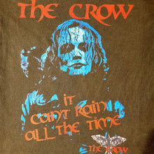 Load image into Gallery viewer, THE CROW Movie Brandon Lee It Can&#39;t Rain All The Time 1994 90&#39;s Nostalgia Vintage Distressed Bootleg Style Ultra Premium T-Shirt in Grey