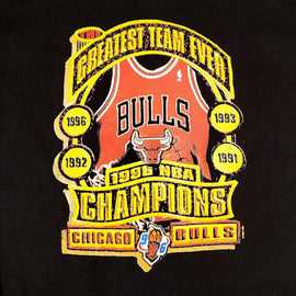 Sports / College Vintage Deadstock NBA Chicago Bulls 1996 Champions Tee Shirt Large Made USA