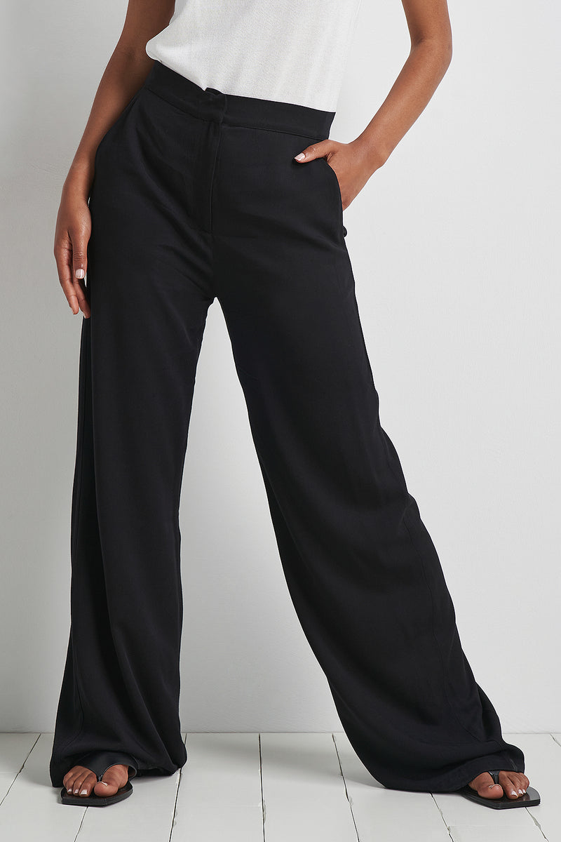 High Waist Wide Leg Flowing Pants – nu-in