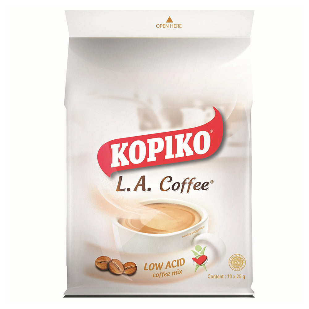 Kopiko L A Coffee Low Acid Coffee Mix 25g 10 Sachets Palengkeonwheels Com