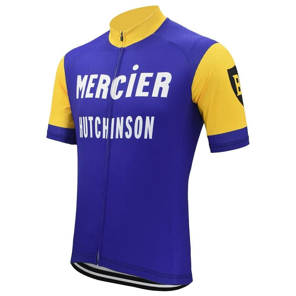 Retro Mercier Hutchinson Cycling Jersey - Blue | Granny Gear