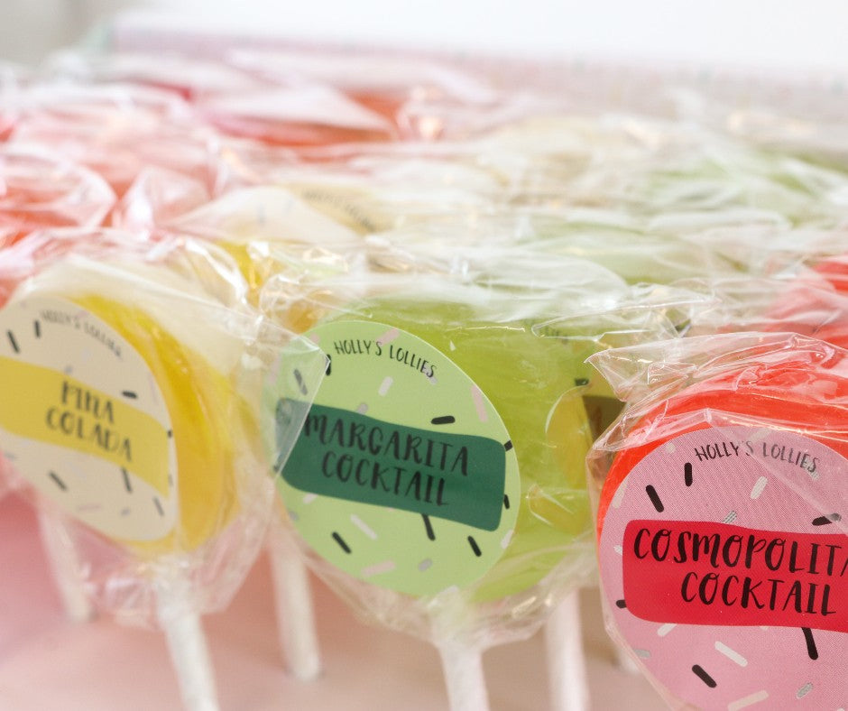 Boozy Lollipops - 15 Cocktail flavours to choose from - Holly's Lollies ...
