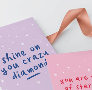 Print - A4 - Shine on you crazy diamond - Blush and Blossom