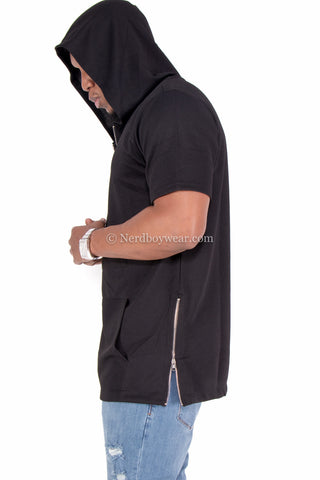 side zipper hoodie