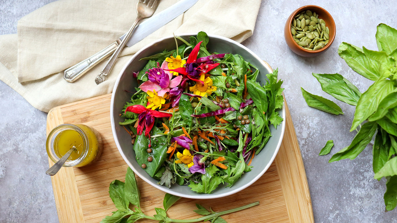 Ensalada Floral por Adela de Cocinology | Pomario