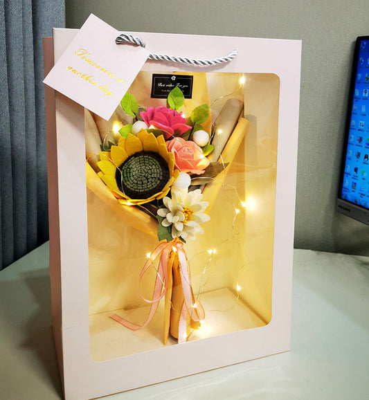 In Your Heart Flower Box - Heart Shaped Transparent Flower Gift Boxes