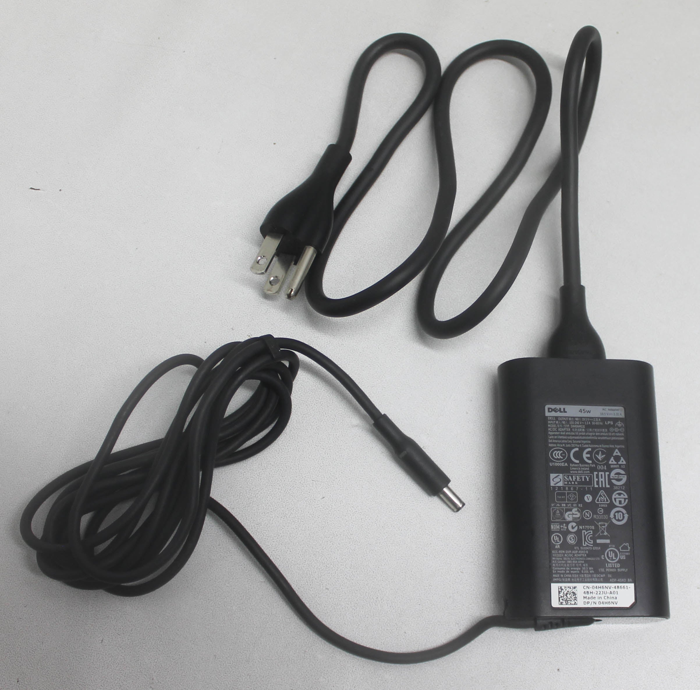 04H6NV Ac Adapter 45W 19 5V 2 31A 3Prong Compatible With DELL