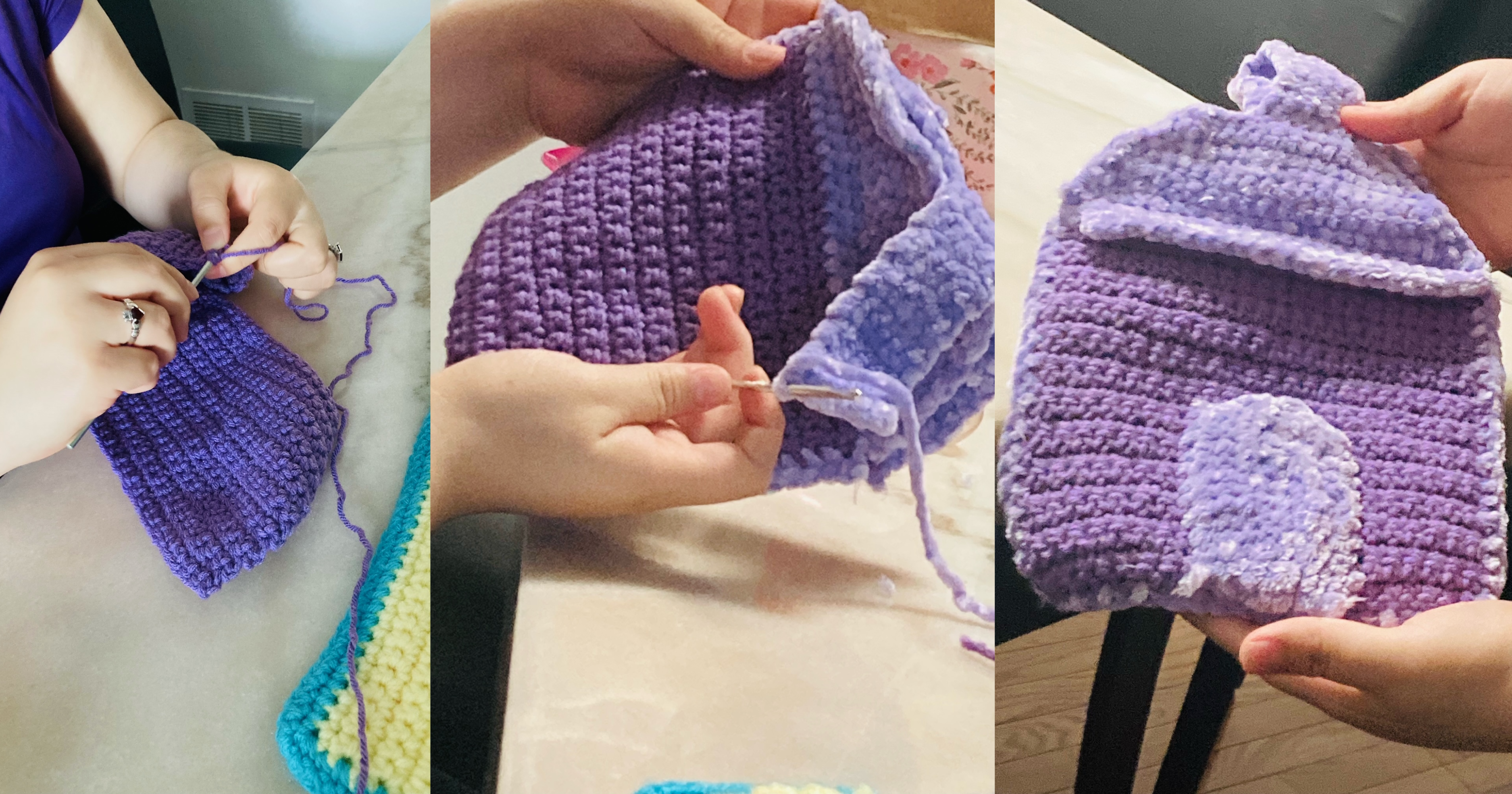 Kits to Heart Volunteer Emily Lopez Crochet Process