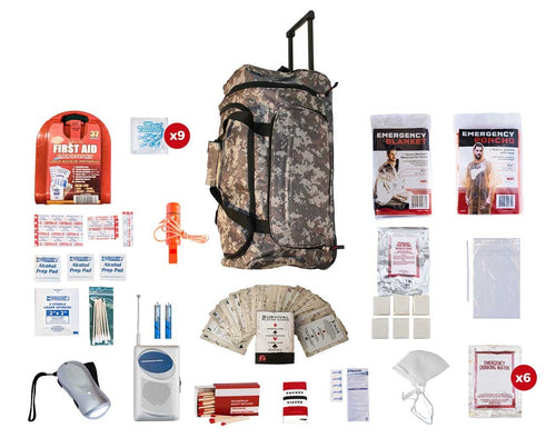 10 Person Survival Kit (72+ Hours) - CAMO Backpack –