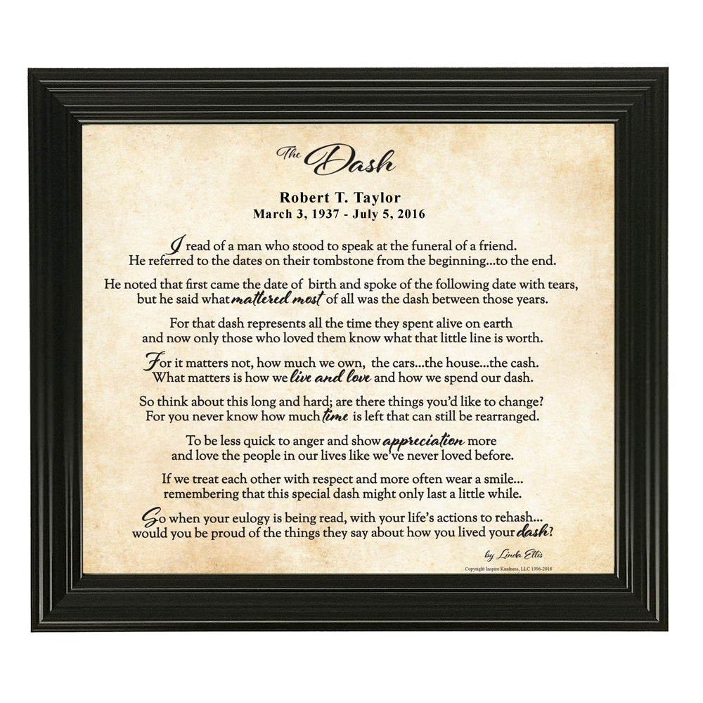 the dash on the tombstone poem