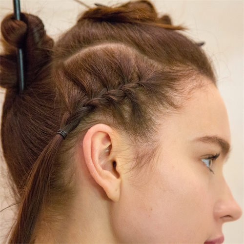 Fashion Week Hair Style Paul Mitchell Geflochten Cornrow