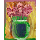 Acrylic Paint on Stretched Canvas, 10 x 8 Original Fine Art, Vase of Flower made by Diana Hadaway