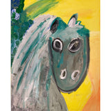 Acrylic Paint on Stretched Canvas, 20 x 16 Original Fine Art, Horse by Emily Knoles WR-2170