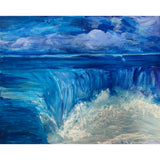 Acrylic Paint on Stretched Canvas, 20 x 16 Original Fine Art, Waves made by Jeffrey Kohler-Crowe WR-3255