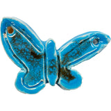 Ceramic Arts Handmade Clay Crafts 3-inch x 2-inch Glazed Butterfly made by Lisa Uptain and Jefferey Kohler-Crowe