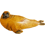 Ceramic Arts Handmade Clay Crafts Fresh Fish 10-inch x 5.5-inch Glazed Walrus by Emily Knoles WR-2007