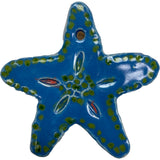 Ceramic Arts Handmade Clay Crafts Fresh Fish 3-inch x 3-inch Glazed Starfish by Lisa Uptain and Jeffrey Kohler-Crowe