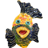 Ceramic Arts Handmade Clay Crafts Fresh Fish 4.5-inch x 4.5-inch Glazed made by Morgan Fox and Terri Smith WR-2441
