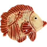 Ceramic Arts Handmade Clay Crafts Fresh Fish 5-inch x 4-inch Glazed by Ben Levine and Ryan Pinder WR-2218