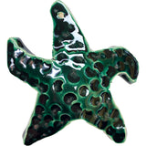 Ceramic Arts Handmade Clay Crafts Fresh Fish 5-inch x 5-inch Glazed Starfish made by Morgan Fox and Jim Wilbanks WR-2438