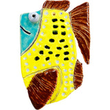 Ceramic Arts Handmade Clay Crafts Fresh Fish 6-inch x 4-inch Glazed Fish by Cassandra Richardson WR-2623