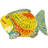 Ceramic Arts Handmade Clay Crafts Fresh Fish 6-inch x 4-inch Glazed Shell made by Jennifer Evje and Jennifer Horne WR-2307