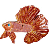 Ceramic Arts Handmade Clay Crafts Fresh Fish 6.5-inch x 5.5-inch Glazed fish by Miguel Carrera WR-2503