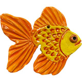 Ceramic Arts Handmade Clay Crafts Fresh Fish Glazed 4-inch x 4-inch by Anonymous WR-3026