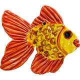 Ceramic Arts Handmade Clay Crafts Fresh Fish Glazed 4-inch x 4-inch by Anonymous WR-3068