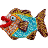 Ceramic Arts Handmade Clay Crafts Fresh Fish Glazed 6-inch x 4-inch made by Morgan Fox WR-2871
