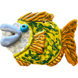Ceramic Arts Handmade Clay Crafts Fresh Fish Glazed 6-inch x 4-inch made by Morgan Fox WR-2923