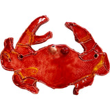 Ceramic Arts Handmade Clay Crafts Fresh Fish Glazed 6-inch x 4.5-inch Crab by Emily Knoles WR-3066