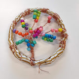 Handmade Beaded Jewelry Wall Hanging Pendant 3 Tree of Life by Miguel Carrera
