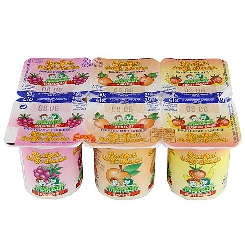 Makabi Fromage Frais Fruit 6 Pack Kosher Cuisine