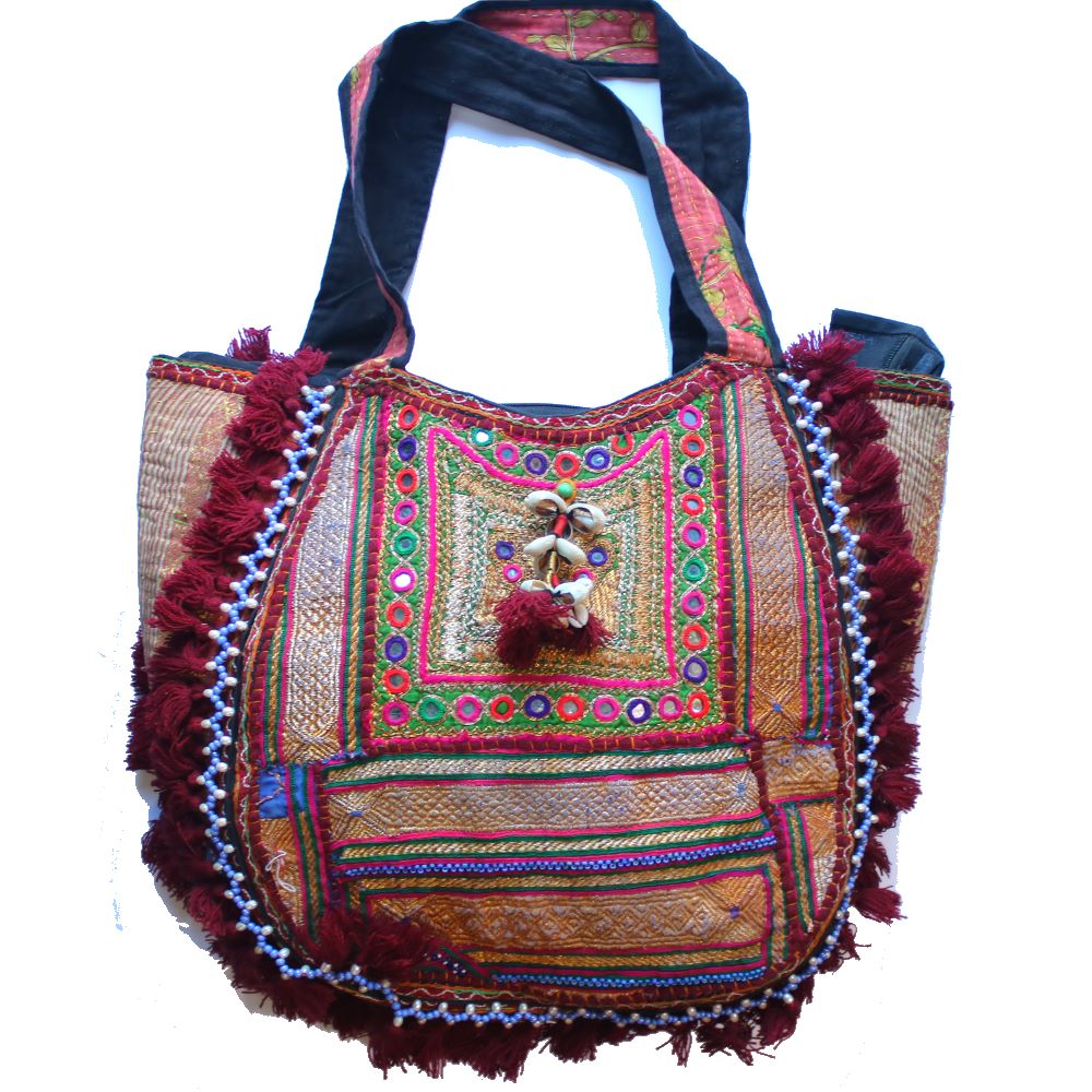 Roomy Upcycled Vintage Boho Bag – From The Source